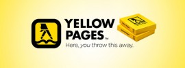 yellow pages here you throw it away